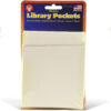 Library Pockets 3.5" x 4.5" Self Adhesive - Manila, 50 Per Pack, 3 Packs
