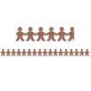 Gingerbread Men Classroom Borders, 36 Feet Per Pack, 6 Packs