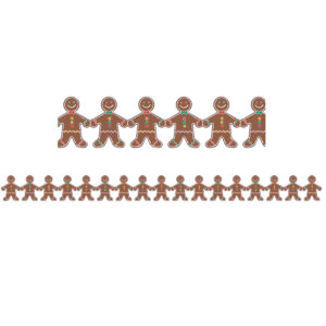 Gingerbread Men Classroom Borders, 36 Feet Per Pack, 6 Packs