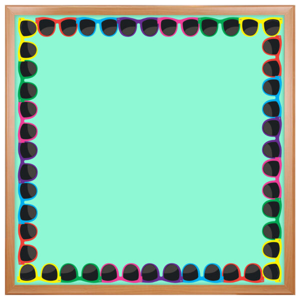 Sunglasses Die-Cut Border, 12 Strips-36 Feet Per Pack, 6 Packs