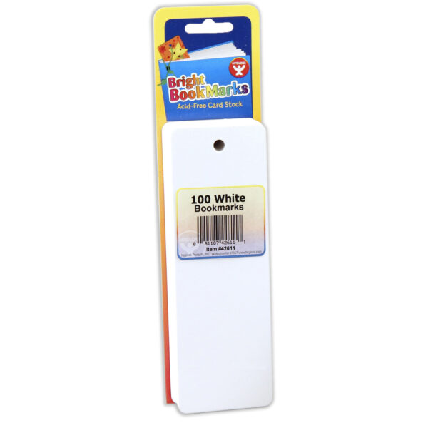 Mighty Bright Bookmarks, 100 Ultra White Per Pack, 3 Packs