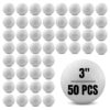Craft Foam Balls, 3 Inch, White, Pack of 50
