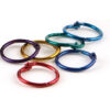 Metallic Book Rings, 1", 50 Per Pack, 2 Packs