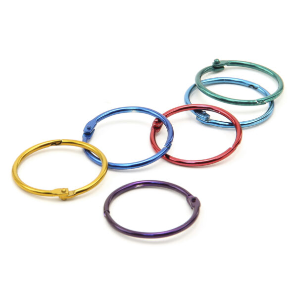 ERSHYG61355_1.jpg Metallic Book Ring, 2" Diameter, Pack of 50