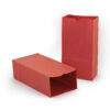 Gusseted Paper Bags, Size #6, Red, 50 Per Pack, 2 Packs