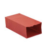 Gusseted Paper Bags, #6 (6" x 3.5" x 11"), Red, Pack of 50