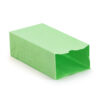 Gusseted Paper Bags, #6 (6" x 3.5" x 11"), Lime Green, 50 Per Pack, 2 Packs