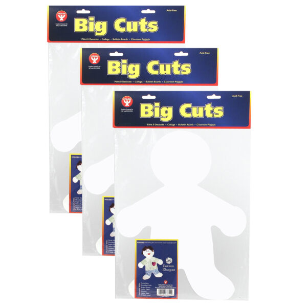 ERSHYG68355-3.jpg 16" Me Kid Big Cut-Outs Paper Shape, 25 Per Pack, 3 Packs
