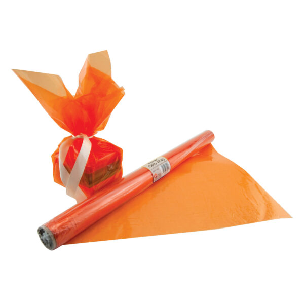 Cello-Wrap Roll, Orange, 20" x 12.5', 6 Rolls