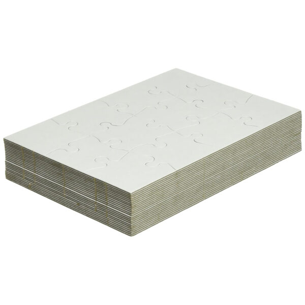 Compoz-A-Puzzle, 5 1-2" x 8" Rectangle, 12-Piece, Pack of 24