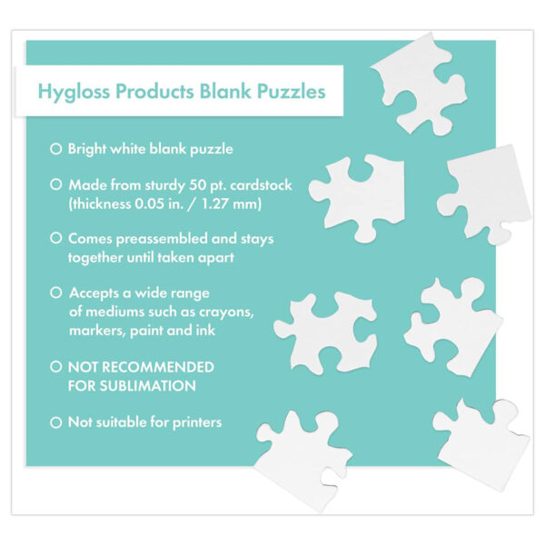 Compoz-A-Puzzle, 5 1-2" x 8" Rectangle, 28-Piece, Pack of 24