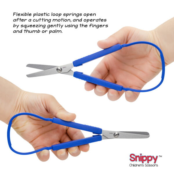 Snippy Easy Spring Loop Scissors, Blunt Tip, Pack of 6