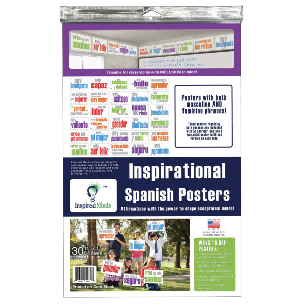 Card Stock Posters, Set of 30, Spanish