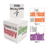 Inspirational Sticky Notes Memo Cube, 2-3-4", 550 Sheets