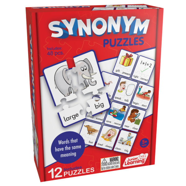 Synonym Puzzles, 12 Per Set, 3 Sets