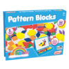 Rainbow Pattern Blocks, Magnetic, Assorted Colors, 100 Pieces