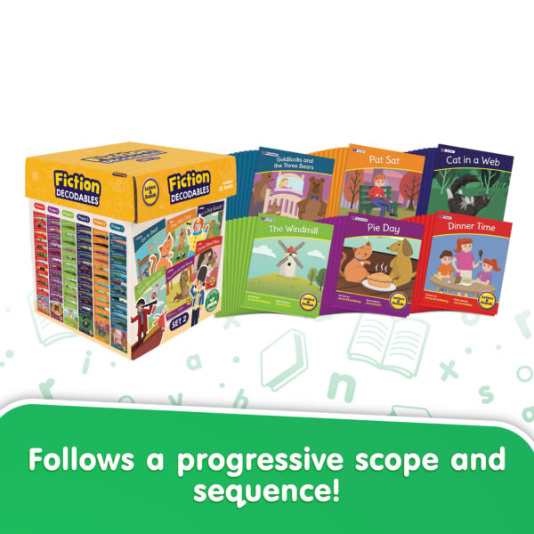 Letters & Sounds Fiction Decodables Boxed Set, Set 2