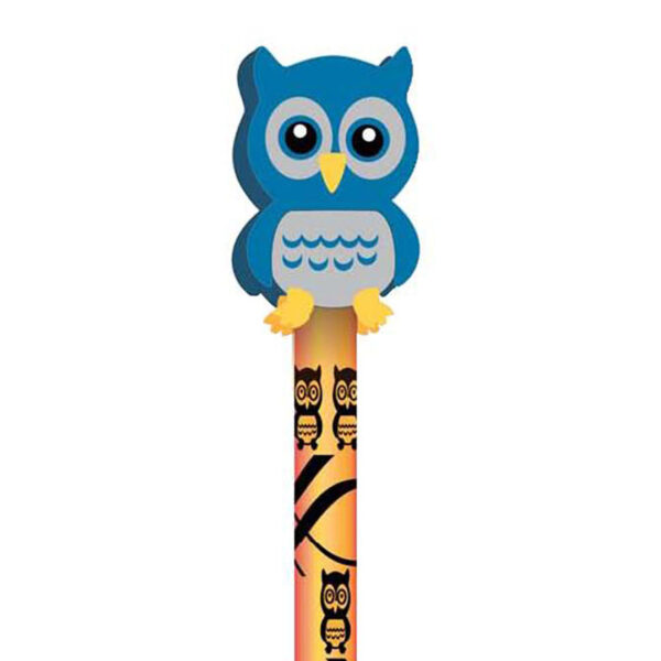 Pencil & Eraser Topper Write-Ons, Hoot Owl, Pack of 36