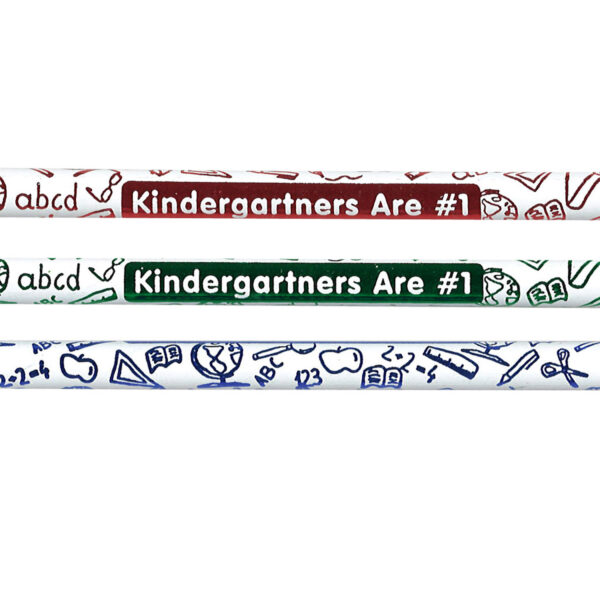 Kindergartners Are #1 Pencils, 12 Per Pack, 12 Packs