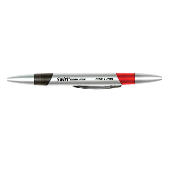 Swirl Ink Pens, Red-Black Combo, 12 Per Pack, 2 Packs