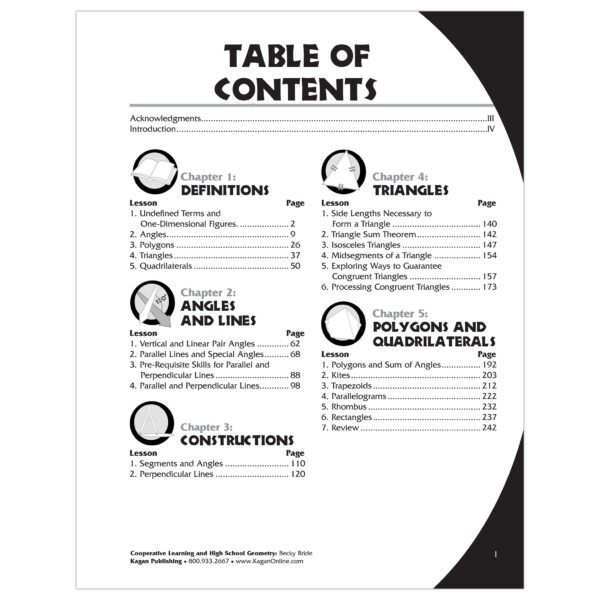 Cooperative Learning & Geometry High School Activities Book, Grade 8-12
