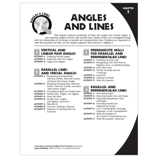 Cooperative Learning & Geometry High School Activities Book, Grade 8-12