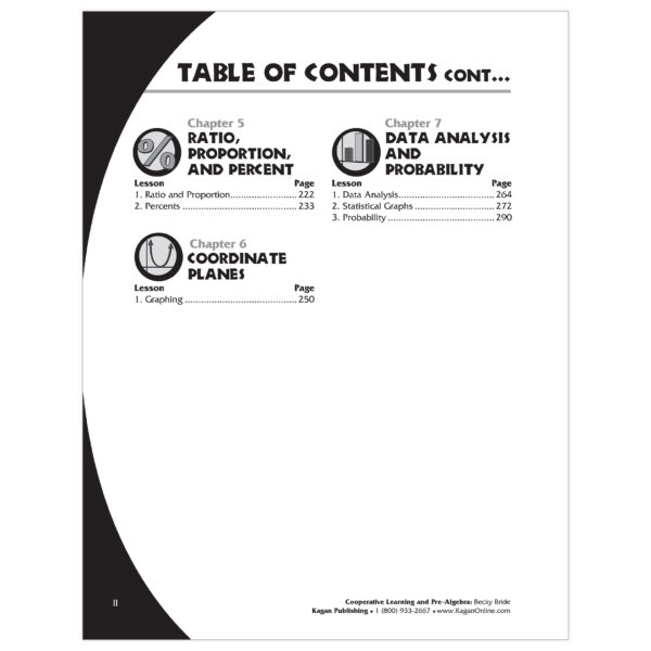 Cooperative Learning & Pre-Algebra Secondary Activities Book, Grade 6-10
