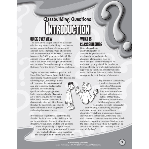 Classbuilding Questions