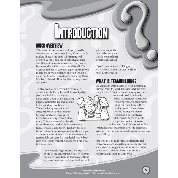 Teambuilding Questions