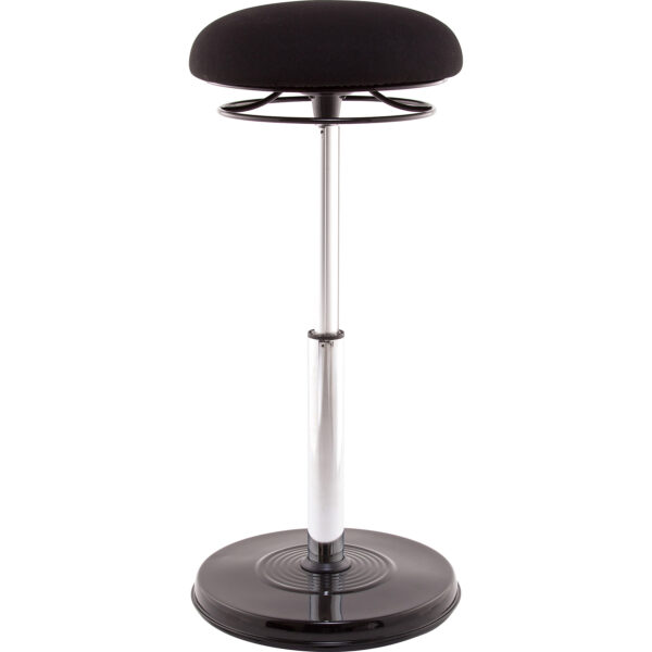 Office PLUS Sit-Stand Adjustable Chair 21.5-32", Black