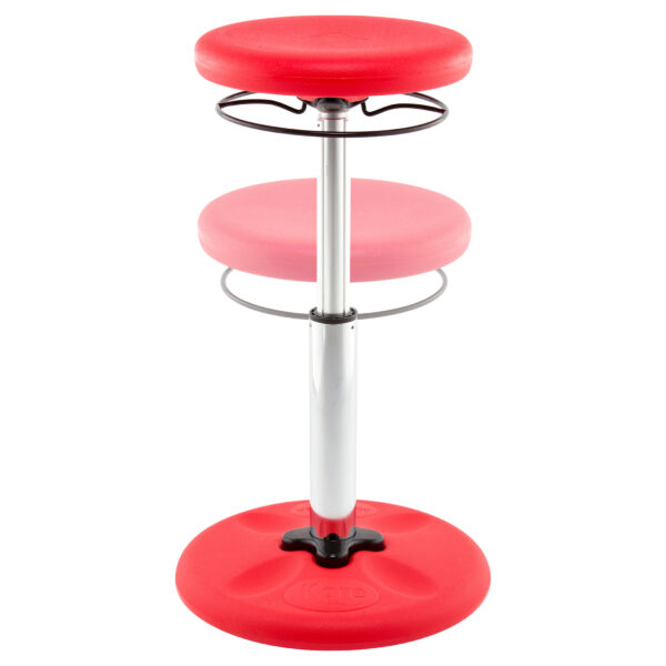 Kids Adjustable Tall Wobble Chair 16.5-24", Red