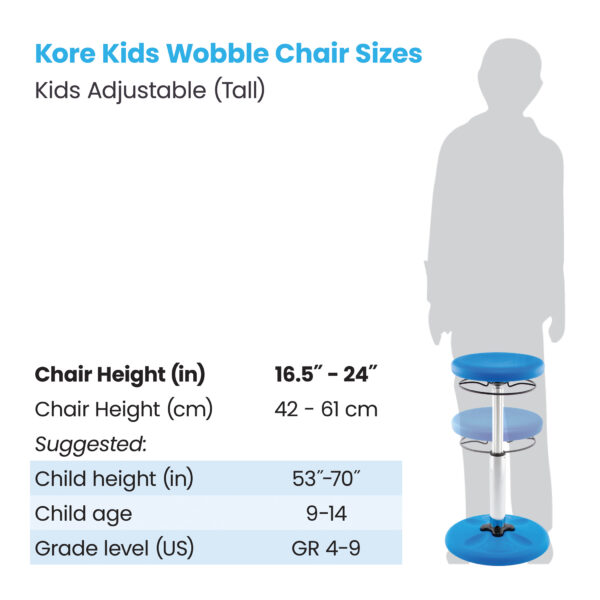 ERSKD-2113_5.jpg Kids Adjustable Tall Wobble Chair 16.5-24", Blue