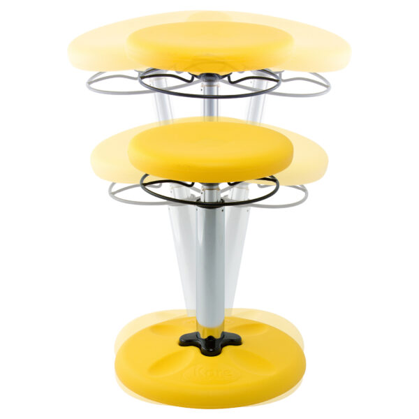 Kids Adjustable Tall Wobble Chair 16.5-24", Yellow