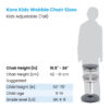 Kids Adjustable Tall Wobble Chair 16.5-24", Grey