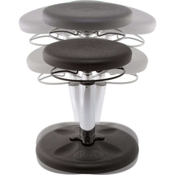 Kids Adjustable Standard Wobble Chair 14-19", Black