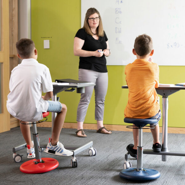 Kids Adjustable Standard Wobble Chair 14-19", Black