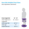 Kids Adjustable Standard Wobble Chair 14-19", Purple