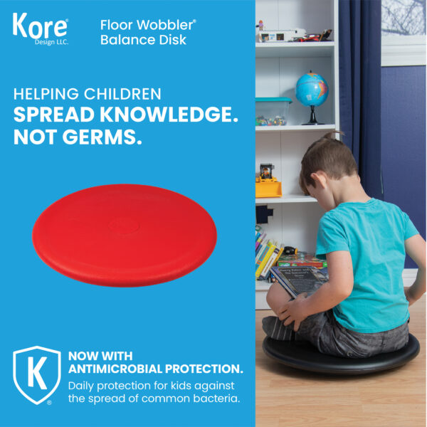 Floor Wobbler Sitting Disc-Balance Disc, Red