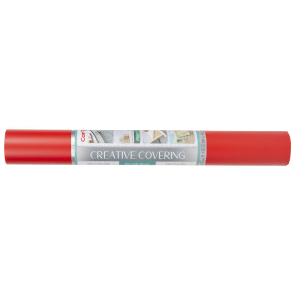 Creative Covering Adhesive Covering, Red, 18" x 50 ft