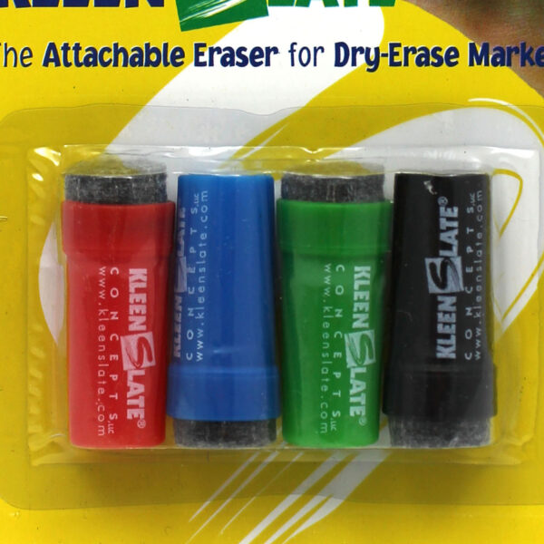 Attachable Erasers for Dry-Erase Markers, 4 Per Pack, 12 Packs