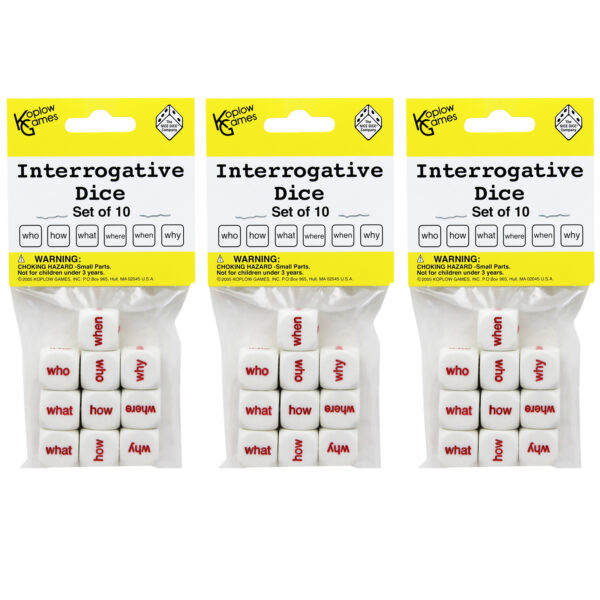 ERSKOP12090-3.jpg Interrogative Dice, 10 Per Set, 3 Sets