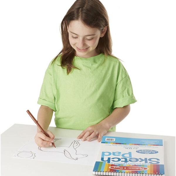 Portfolio Quality Sketch Pad, 9" x 12", White, Pack of 6