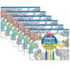 Jumbo Multi-Theme Coloring Pad, 11" x 14", Blue, Pack of 6