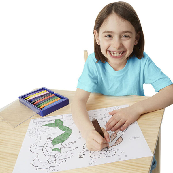 Jumbo Multi-Theme Coloring Pad, 11" x 14", Blue, Pack of 6