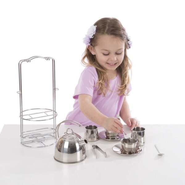 ERSLCI4251_1.jpg Stainless Steel Tea Set and Storage Stand, 11 Pieces