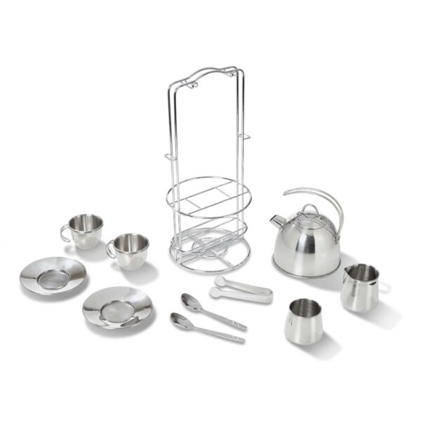ERSLCI4251_2.jpg Stainless Steel Tea Set and Storage Stand, 11 Pieces