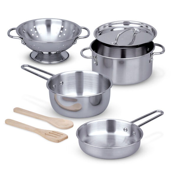 ERSLCI4265_4.jpg Let's Play House! Stainless Steel Pots & Pans Play Set