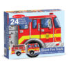 Giant Fire Truck Floor Puzzle, 4' Long, 24 Pieces
