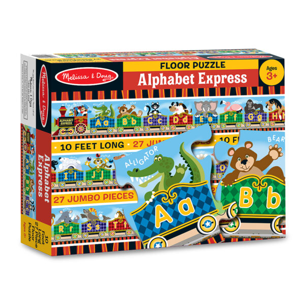 Alphabet Express Floor Puzzle, 10' x 6-1-2", 27 Pieces, Pack of 2