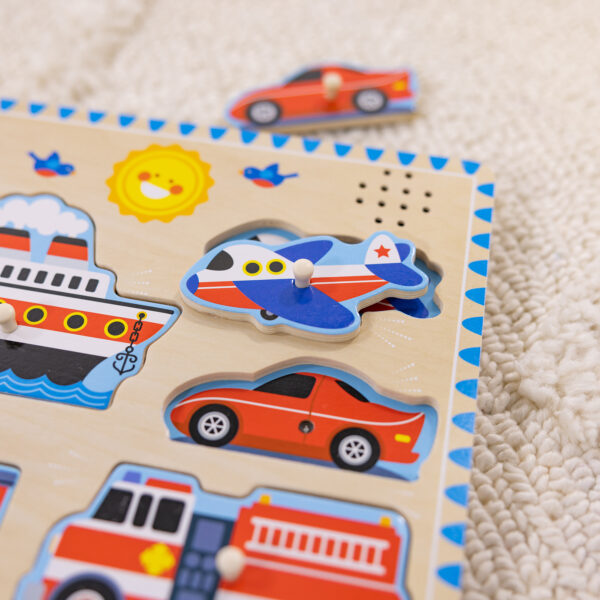 Vehicles Sound Puzzle, 8 Pieces